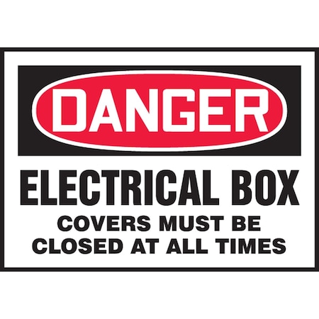 Accuform OSHA DANGER SAFETY LABEL ELECTRICAL LELC011VSP