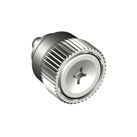 Southco Captive Screw, 4-40 Thread, Flare-in, Phillips Recess, Knurled Bright Knob 47-10-127-10