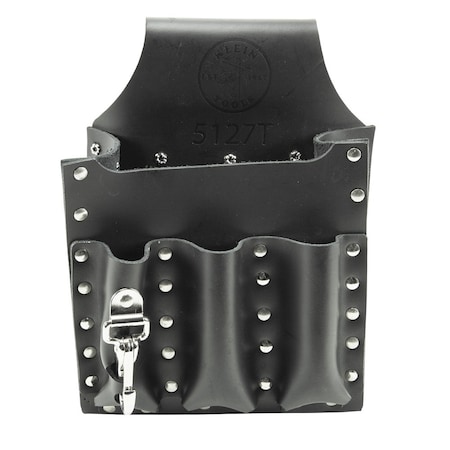 Klein Tools Black Leather 6 Pockets, 5127T 5127T