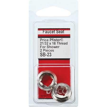 Westlake Pipe & Fittings Price Pfister Shower 18'' Thread Size Bibb Seat, 2PK SB-23