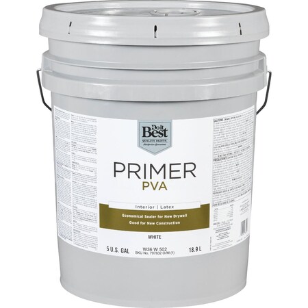 Do It Best PVA Interior Latex Drywall Primer Wht 5 Gal. W36W00502-20