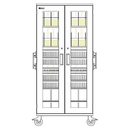 Capsa Healthcare Mobile Medical Cabinets LPC-T2736-G-GEN