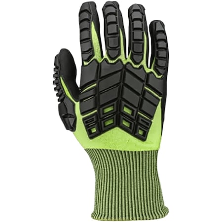 Boss Seamless Knit Engineered Yarn Glove w/Impact Protection and Nitrile Foam Grip on Palm&Fingers 269310