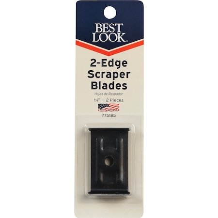 Best Look 1-1/8'' Replacement Scraper Blade, 2PK 1B-DIB