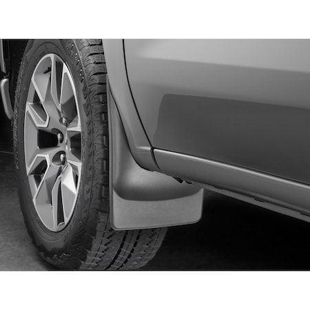 Weathertech Black  No Drill MudFlaps, 2024 - 2025 Chevrolet  Traverse 110193