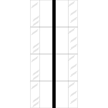 Tabbies 1" ERASABLE WRITE-ON INDEX TABS, BLACK, 1"W - 1/2" TAB EXTENSION, 24 TABS/PACK, 10 PACKS/BOX, 10PK 58609