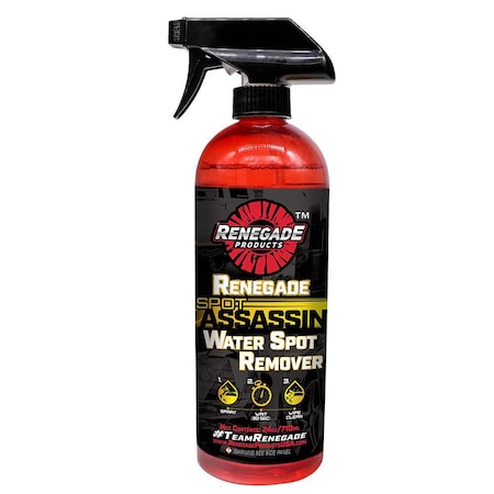 Renegade Products Usa Renegade Spot Assassin Water Spot Remover 24 Oz. LFGRPCLRWSR24OZ