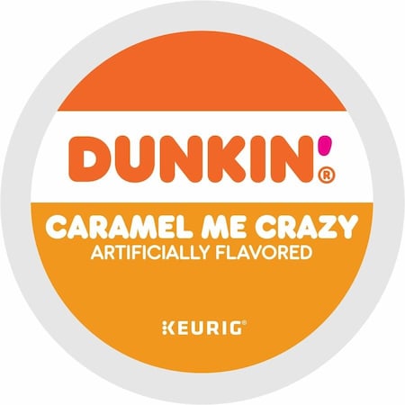 Dunkin K-Cup Caramel Me Crazy Coffee - Compatible with Keurig Brewer - Medium - K-Cup, 4PK 5000364900