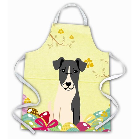 Carolines Treasures Easter Eggs Smooth Fox Terrier Apron BB6098APRON