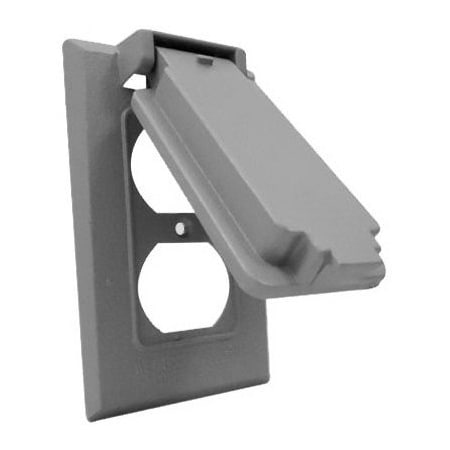 Hubbell Me Gry Dplx Snap Cover 1C-DV