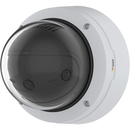 Axis Panoramic P3818-PVE 13 Megapixel Outdoor 4K Network Camera - Color - Dome - White 02060-001