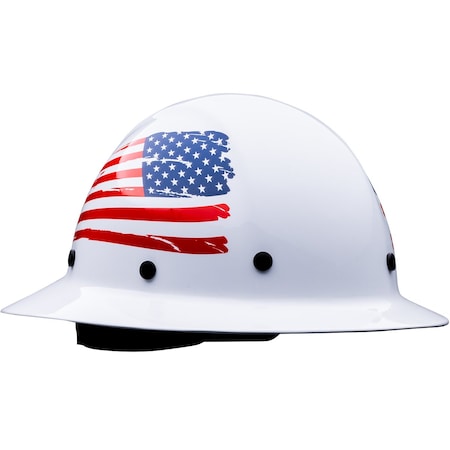Pip HardHat, AmericanFlag, Wolfjaw, Wht 280-HP1481USA-01