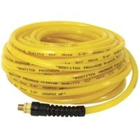 Bostitch Bostitch PRO-14100 Premium Air Hose, 1/4 in OD, MNPT, Polyurethane, Yellow PRO-14100