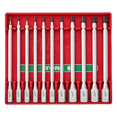 Milwaukee Tool Torx Long Bit Socket Set, Chrome 48-22-9534