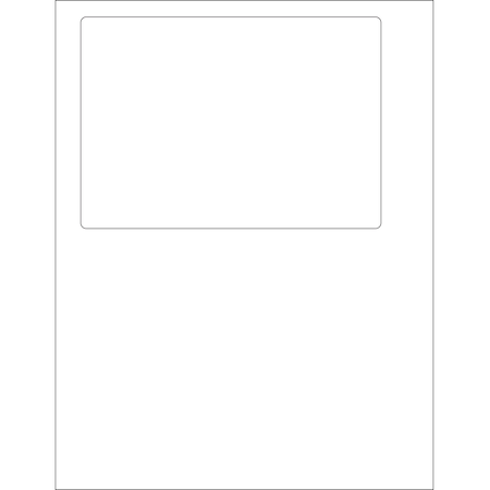 Tape Logic 6 13/16 x 4 3/4in Integrated White Laser Labels, 100PK LLI400