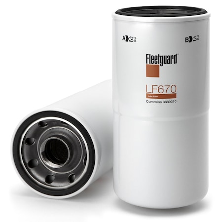 Fleetguard Oil Filter Cellulose Spin On LF670