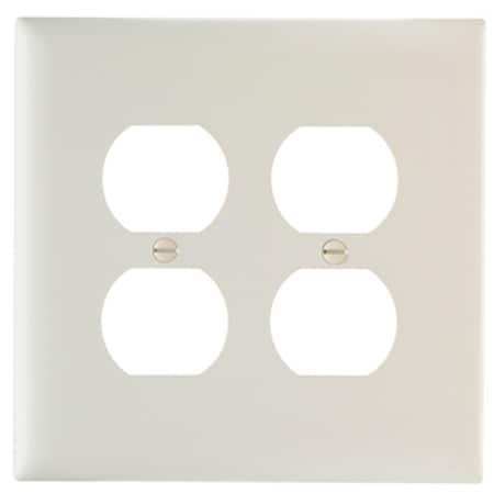 Nextgen TPJ82LACC10 Wall Plate, 2 Gang, Almond NE569180