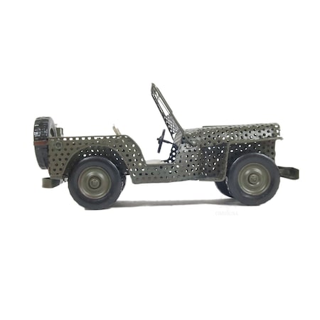 Homeroots c1945 Willys CJ-2A Overland Jeep Sculpture 401160