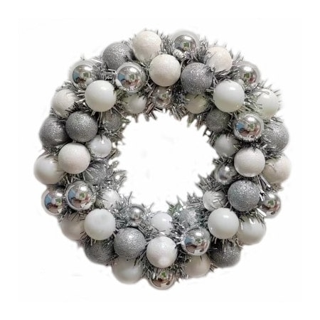 F C Young Co SLV/WHT Wreath, 6PK W16-800