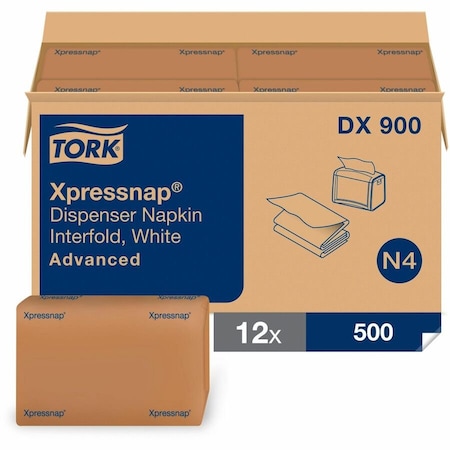 Zoro Select Disposable Dispenser Napkin, White, PK6000 DX900