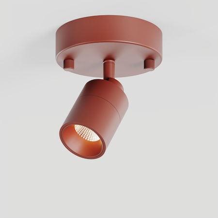 Vidalite Shura Burnt Sienna Light with Adjustable Head, Integrated LED Bulb, Flush Mount, 3000k, 1370 Lumen CE1059860