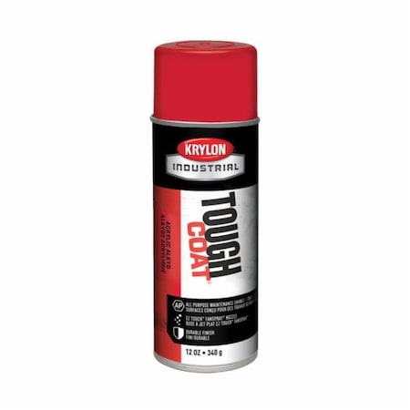 Krylon TOUGH COAT ACRYLIC ENAMEL SPRAY PAINT, 12 OZ CONTAINER, LIQUID FORM, SAFETY RED A01110007
