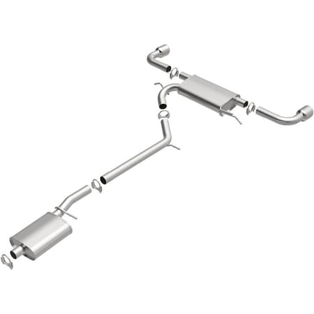 Bre Exhaust Exhaust System, Aluminized Steel; With Muffler; 2-1/2 Inch Pipe Diameter; Single Exhaustdual 106-0447