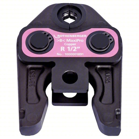 Rothenberger Press Jaw, Steel, 1/2 in Pipe Size 1000001891