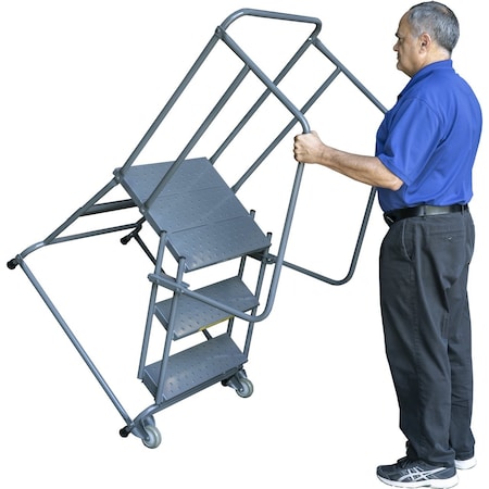 Ballymore Tilt and Roll Ladder, Steel, 30 in.H TR-3-X