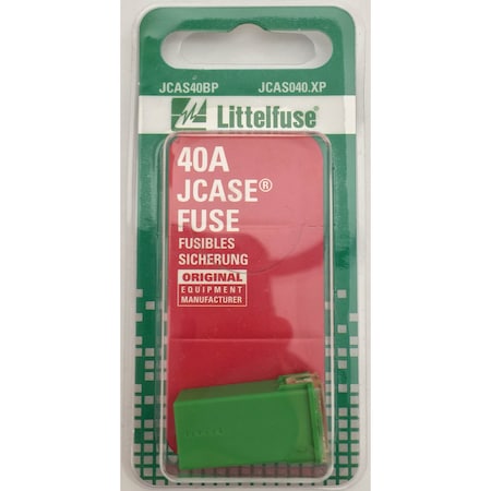 Littelfuse Cartridge Type JCASE 40 Amp Slow Blow Single JCAS40BP