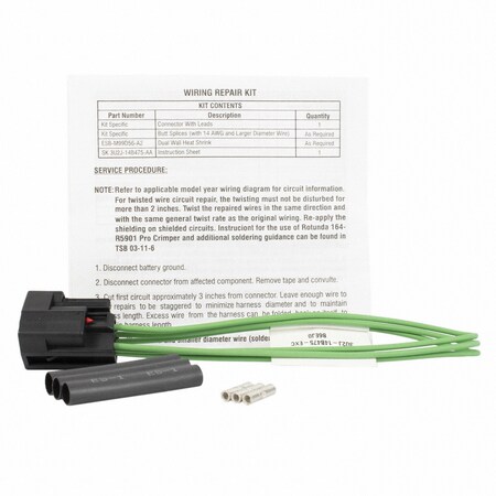 Motorcraft Manifold Absolute Pressure Sensor Connector,  WPT1543