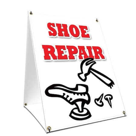 Signmission Shoe Repair, 36 Inch x 24 Inch A-frame Yard Sign, Plastic Sign SBC-2436-Shoe Repair