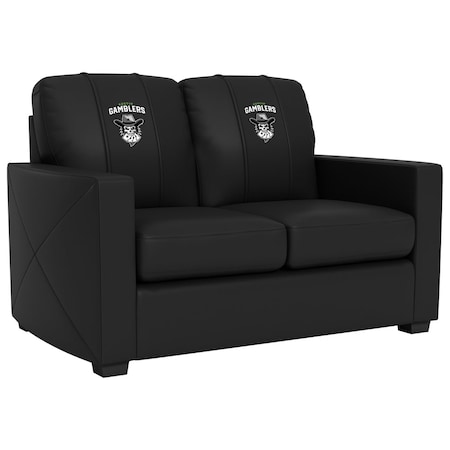 Dreamseat Silver Loveseat with Austin Gamblers Primary Logo XZ7759003LSCDBK-PSPBR0015