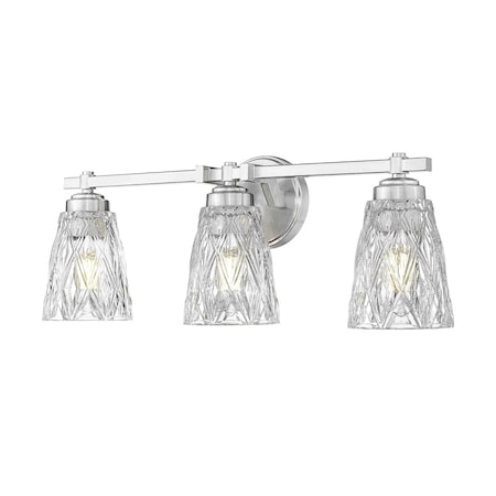 Z-Lite Andree Brushed Nickel 3 Light Vanity 1960-3V-BN
