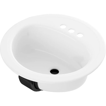 Bootz Azalea Oval Drop-In Bathroom Sink in Wht 021-2445-00
