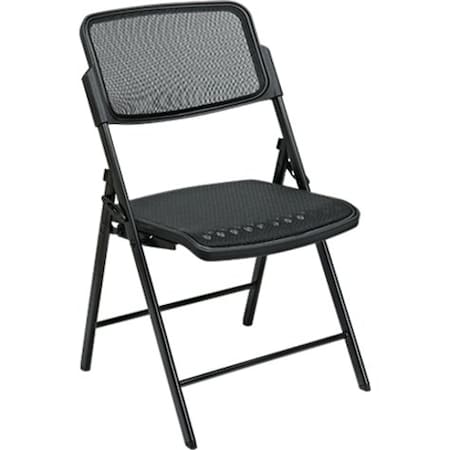 Office Star Folding Chair, Black, PK2 81308