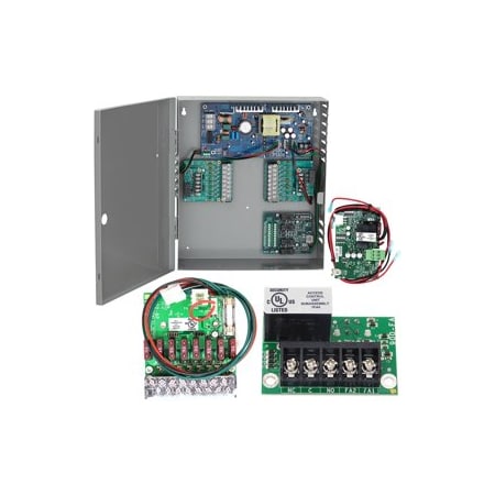 Von Duprin 6A Power Supply, Fused 8 Zone Option Board, Plug-in Fire Alarm Relay PS906-8F-FA-BB
