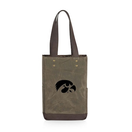 Picnic Time Family Of Brands NCAA Iowa Hawkeyes 2 Bottle Insulated Wine Bag 536-02-140-224-0