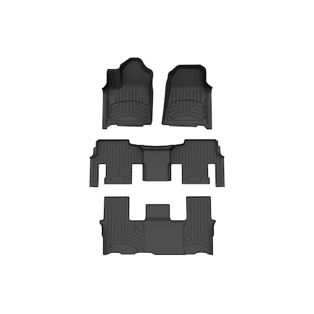 Weathertech Black, Front and Rear FloorLiner HP 441704-1-5IM