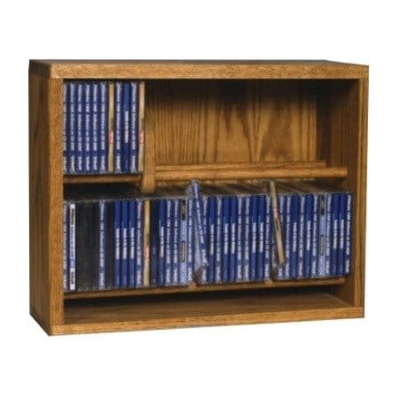 Wood Shed Cdracks Solid Oak Dowel Cabinet for CD s Capacity 84 CD s Honey Oak Finish 206-18