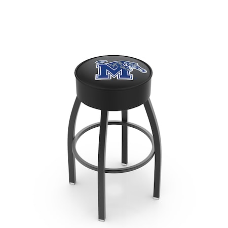Holland Bar Stool Co 30" 4" Memphis Cushion Seat, Blk Wrinkle Base Swivel Bar Stool L8B130Memphs