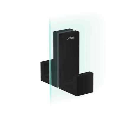 Axor Universal Rectangular Shower Door Handle in Matte Black 42639670