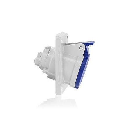 Leviton Pin & Sleeve Receptacle, 16 A, 208/250V AC, 4 Pole, Blue S416-R9