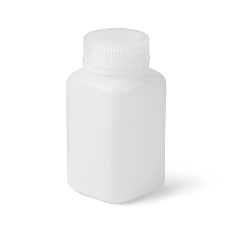 United Scientific UniStore Wide Mouth Square Bottles, HDPE, 175 mL, 12PK 33601
