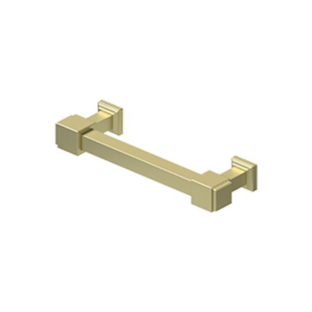 Deltana Manhattan 4" Center To Center Cabinet Pull Unlacquered Bright Brass MP40U3-UNL