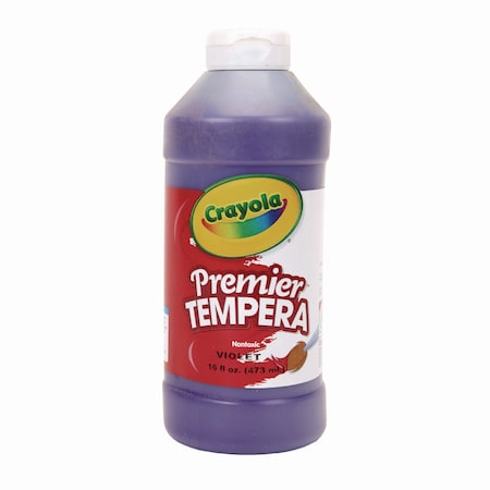 Crayola Premier Tempera Paint, Violet, 16 oz Bottle 54-1216-040