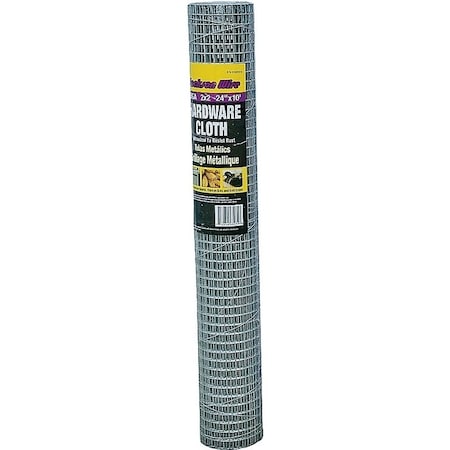 Jackson Wire 11 03 15 13 Hardware Cloth, 10 ft L, 24 in W, 19 Gauge, 1/2 x 1/2 in Mesh, Galvanized 11031513