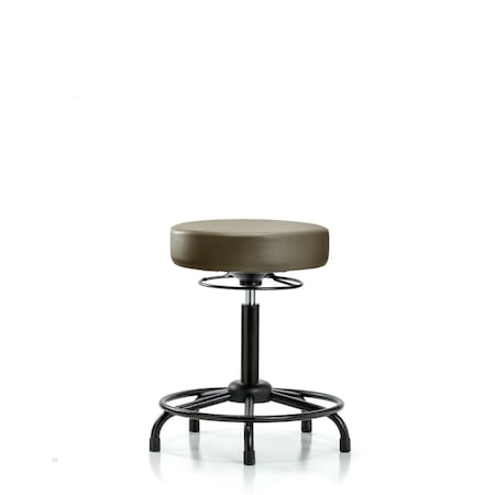 Blue Ridge Ergonomics Vinyl Stool, Med Bench, Round Tube Base, Glides, Royal BR-VMBSO-RT-RG-8809