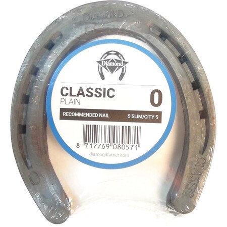 Diamond Classic Plain Front & Hind 5'' Horseshoe, 1-Pair DC0PR