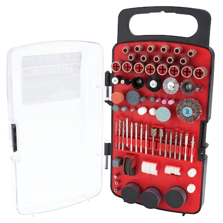 Performance Tool 146 pc. Rotary Tool Kit, Drum Sanders Polishing Stones Cutting Wheels W50037